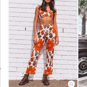 Her Pony “Here comes the sun” linen pants - BRAND NEW!!